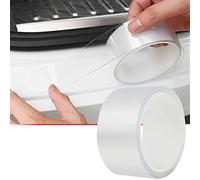 Bandes de Protection chromées Transparentes pour seuil de portière de Voiture, Autocollant de Protection Anti-Collision pour la Plupart des Voitures, 5 cm x 5 m