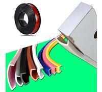 Bandes de protection en forme de U en TPE pour meubles, armoire, table, plan de travail, découpes en bois, 3 m x 28 mm, noir