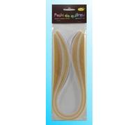 Bandes de quilling 10mmx50cm crème 100pcs