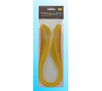 Bandes de quilling 10mmx50cm jaune 100pcs