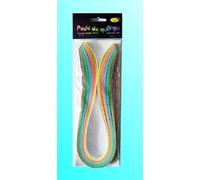 Bandes de quilling 10mmx50cm pastel 100pcs