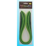 Bandes de quilling 3mmx50cm vertes 100pcs