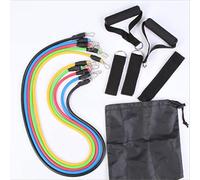 Bandes De Résistance, 11 Pièces/Ensemble Bandes De Fitness en Latex Bandes d'exercice élastiques Bandes D'entraînement Extenseurs Entraînement à Domicile pour Hommes Femmes