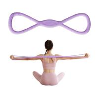 Bandes de résistance - 46 x 11,5 cm - Bandes de résistance en forme de 8 | Entraînement des bras - Corde de traction portable pour étirement - Bande de gymnastique en silicone - Yoga Pilates