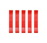 Bandes De Résistance 5 pièces/Ensemble Bandes de Caoutchouc résistance Yoga élastiques Musculation d'entraînement d'exercice Pilates Ceinture d'expansion équipement Fitness(Red)