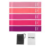 Bandes de résistance - 60 cm de longueur bandes élastiques légères, cinq niveaux de résistance, équipement extensible portable | Séances de Pilates, entraînement en intérieur, fitness pour hommes pour