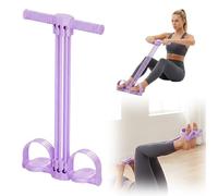 Bandes de résistance à pédale 6 Tubes avec Poignées, 2026 Nouvelle Sport Bande Elastique Musculation Femme, Abdos Musculation Appareil pour Abdominauxet Entraînement Complet (Violet)