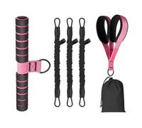 Bandes de résistance avec pédales, ensemble d'appareils d'exercice | Avec poignée et pédales amovibles, bandes de résistance de yoga pour la maison, la gym, le bureau, l'entraînement, physique