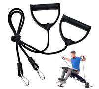 Bandes de résistance avec poignées, Paquet de 2 Bandes d'exercice Longues pour Un entraînement Complet du Corps, entraînement Force pour Les épaules, Les Bras, la Poitrine et Les Muscles du Dos