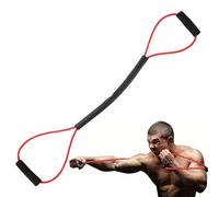 Bandes de résistance contre la boxe , bandes extensibles pour exercices | Corde de traction résistante à la boxe - Appareil d'entraînement d'agilité - Corde de traction avec poignées