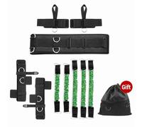 Bandes de résistance de boxe définissent la vitesse et la résistance à l'agilité Bandes d'entraînement pour la boxe Muay Thai Karate (Vert)