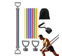 Bandes De Résistance De Fitness - Bandes De Résistance De Fitness Avec Sept Portes,Équipement Multifonction De Gymnastique D'entraînement Câble Tension Pour Les Épaules Bras Jambes Muscles