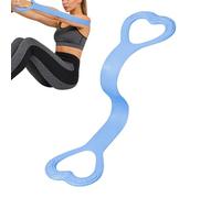 Bandes de résistance en forme de 8, extenseur de poitrine portable ergonomique avec grande élasticité, corde de tension élastique pour entraînement du dos, yoga, pilates, voyages, bureau et maison