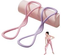 Bandes de résistance en Forme de 8 pour Femmes et Hommes, poignées antidérapantes, Latex Durable, idéal pour la Musculation complète du Corps, Le Yoga à Domicile et la physiothérapie.