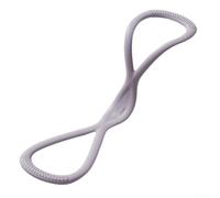 Bandes de résistance en silicone pour entraînement de force et yoga - Corde de traction élastique compacte pour pilates, salle de sport à domicile et voyage (15,9 kg de gris)