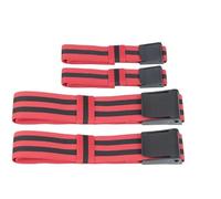 Bandes de Résistance en Tissu Bandes de Restriction du Flux sanguin, Sangles élastiques for Exercices d'occlusion, intensifs for Augmenter la Masse Musculaire(Red,60 X 3cm 2 Straps)