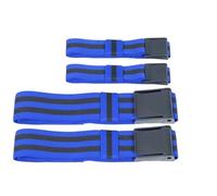 Bandes de Résistance en Tissu Bandes de Restriction du Flux sanguin, Sangles élastiques for Exercices d'occlusion, intensifs for Augmenter la Masse Musculaire(Blue,4 Straps)