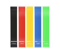 Bandes de résistance en TPE multicolores pour entraînement des fessiers à la maison, gym, musculation, fitness, squat profond et étirement complet du corps
