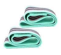 Bandes de résistance Ensemble de boucles Sangle d'entraînement élastique antidérapante pour les jambes Shaper les fesses Ceinture tricotée de haute qualité 2 pièces 38 cm 8 cm 76 (Verte)