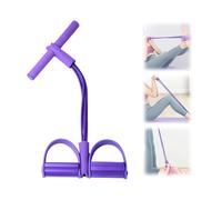 Bandes De Résistance Fitness | Bande De Résistance À La Pédale À 4 Tubes | Force De Traction Élastique avec Pédale De Traction pour Chevilles, pour Ventre/Taille/Bras/Jambe/Étirement/Entraînement