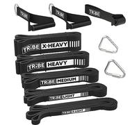 Bandes de résistance Longues pour l'entraînement - Bandes de résistance avec poignées, ancrage de Porte - Bandes Extensibles pour Bandes d'exercice