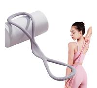 Bandes de résistance Novealcrbe/Luminal, 15-35 LB Figure 8 Bandes d'exercice pour Femmes Hommes, Arme arrière Exercice Exercice de Corde élastique, Yoga tirant la Corde avec poignée (Grey-35lb)