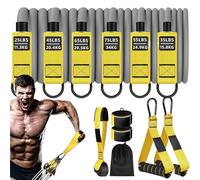 Bandes de résistance pour entraînement, 136 kg, bande d'assistance à la traction, 30 x 25 x 5 cm, équipement de gym à domicile, sangles de cheville, outil d'entraînement de force robuste pour homme et