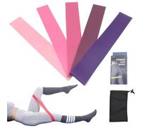 Bandes de résistance pour entraînement - Bandes élastiques portables avec 5 niveaux pour gym, exercice, Pilates, yoga, fitness, jambes, bras