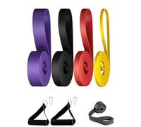 Bandes de résistance pour hommes et femmes - Bande de mobilité pour entraînement de traction - Ensemble d'exercices de fitness