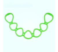 Bandes de résistance réglables à 7 anneaux pour le haut du corps, entraînement à domicile, marche, programme de fitness, bande extensible pour la récupération, 83 x 8,3 cm (vert émeraude)