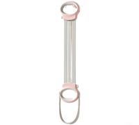 Bandes de résistance réglables en forme de 8 pour femme - 3 niveaux de tension de 50,8 à 101,6 cm, 27,2 kg - Poignées antidérapantes - Sangles de pied larges - Matériau TPR - Équipement de yoga et de