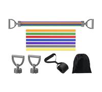 Bandés de Résistance | Sangle de Porte pour Exercices avec Bandes Élastiques - Entraînement de Force Corde de Tension 7 Tubes Équipement de Gym Portable pour Bras Corps Épaules