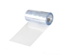 Bandes de rideau de porte coupe-vent en PVC transparent, séparation d'isolation AC flexible pour maison de chien, barrière anti-bruit, pour une installation facile, 18 cm de large (2,1 m)