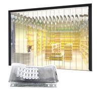 Bandes de rideau de porte en plastique pour congélateur, usage industriel commercial, idéal pour entrepôt, garage, supermarché et animaux domestiques