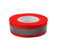 Bandes de ruban réfléchissant à coudre 20 mm x 10 m multicolore(Red)
