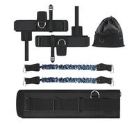 Bandes de saut de résistance - Tubes de renforcement des jambes, ensemble d'exercices élastiques | Kit de rehausseur Durable pour basket-ball, course à pied, Football, agilité, entraînement de puissan