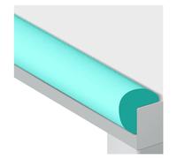 Bandes De Sécurité En Mousse, Forme En L Protection De Bord Bande De Protection D'angle, Auto-adhésif Enfants Bande Anti-collision Pour Le Tableau Chaise Banc TV Meubles Lit ( Color : Light green , Si