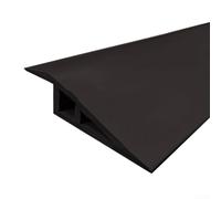 Bandes de seuil de sol flexibles de 1 m pour moquette et bords de sol en caoutchouc, garniture de transition en PVC pour fermeture de seuil de sol et tampon de différence de hauteur (noir)