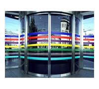 Bandes de signalisation adhésives - colorées - 5 cm x 5 m - 2 rouleaux - Rouge