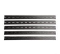 Bandes de signalisation routière N à l'échelle 1:160, 5 marquages routiers noirs 40 x 500 mm pour décoration de chemin de fer, accessoires de diorama