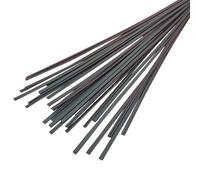 Bandes de soudage en plastique baguettes soudeur, bâtons matériau HD-PE 50 pièces rouge(Black)