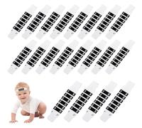 Bandes de température, 20 pièces de 0, 8 x 3, 5 pouces, bandes thermomètre à contrôle rapide, thermomètre frontal portable réutilisable pour la maison, l'école et les voyages