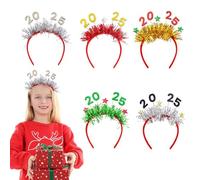Bandes De Tête De Noël Pour - Accessoire Capillaire Pour Le Nouvel An | 5 Pièces Accessoire De Tête De Noël | Pour Rassemblement Familial, Décoration de Fête, Bar, Activité de Centre Commercial,