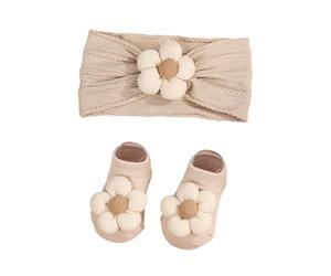 Bandes De Tête Pour,Serre-Têtes Fleurs Douces | Ensemble De Chaussettes Et Serre-Têtes Pour - Pour Garçons et Filles, Idéal pour Marche, Photo, Maison, Extérieur, Anniversaire, Baptême, Quotidien,