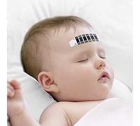 Bandes de Thermomètre Frontal Fiable, Autocollant Portable Réutilisable pour Vérifier la Température de Bébé, Adulte, Thermomètres de Voyage pour sac à Main Lot de 10