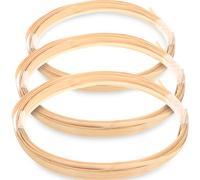 Bandes de Tissage en Bambou Kaki, 3 Rouleaux pour Bricolage