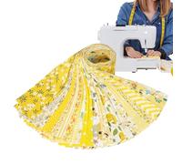 Bandes de tissu en rouleau de gelée pour matelassage - en coton roulé pour travaux manuels, tapis, loisirs créatifs, accessoires pour housses de coussin, robes, sacs matelassés