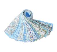 Bandes de tissu Jelly Roll - 40 rouleaux de tissu matelassé en coton prédécoupés | Paquet de bandes de tissus matelassés | Bande de coton imprimée 50x6.5cm, fournitures de pour sacs