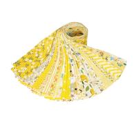 Bandes de tissu Jelly Roll - 40 rouleaux de tissu matelassé en coton prédécoupés | Paquet de bandes de tissus matelassés | Bande de coton imprimée 50x6.5cm, fournitures de pour sacs