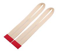 Bandes de Traction D’Assistance en Tissu Beige, Paire | Aide à Prise Renforcée, Entraînement Multifonction, Usage à Domicile pour Exercices de Force